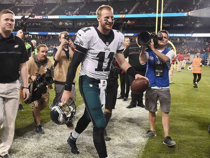 Carson Wentz, quarterback de los Philadelphia Eagles