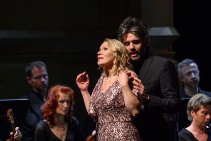 La soprano Carolyn Sampson y el tenor Reinoud van Mechelen en el cuarto acto de ‘Médée’.