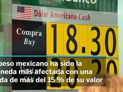 El peso mexicano sufre la peor caída del planeta por el efecto Trump