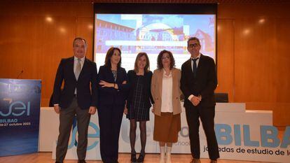 Foto de grupo de ponentes de las Jornadas de Estudio de la Insolvencia en Bilbao (octubre 2023).
