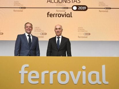 &Iacute;&ntilde;igo Meir&aacute;s (consejero delegado) y Rafael del Pino (presidente de Ferrovial).