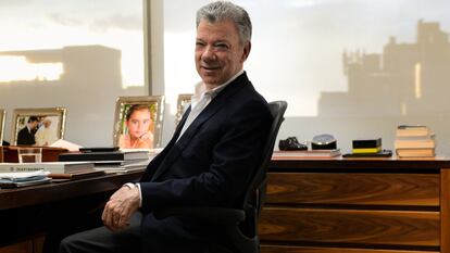 Santos, en su oficina en Bogotá el pasado 7 de septiembre.