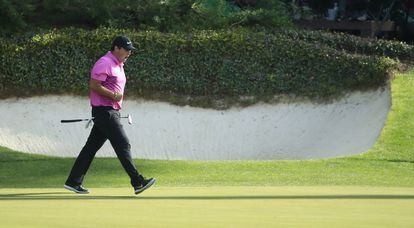 El golfista estadounidense Patrick Red, en un momento de la ronda final.