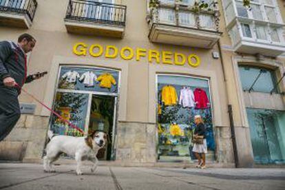 La tienda Godofredo, en el paseo de Pereda, una de las calles más concurridas de Santander.