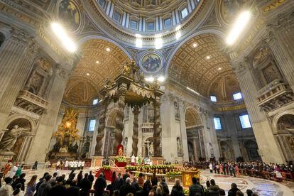 An image of the Basilica of San Pedro, in the Vatican, on January 23.