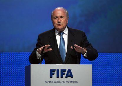 Joseph Blatter, durante el 61º congreso de la FIFA