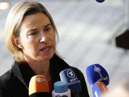 La Alta representante de la diplomacia de la UE, Federica Mogherini.