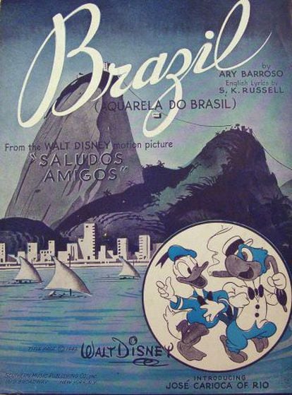La partitura de 'Aquarela do Brasil', compuesta por Ary Barroso.