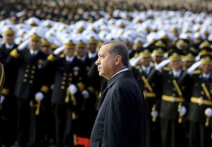 Erdogan, este jueves en la celebración del Día de la República en Ankara.