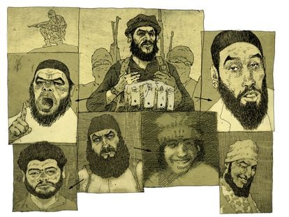 'Terroristas', ilustración de Sergio Aquindo para 'Le Monde'.
