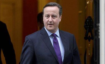 El primer ministro británico, David Cameron, este martes en Londres.