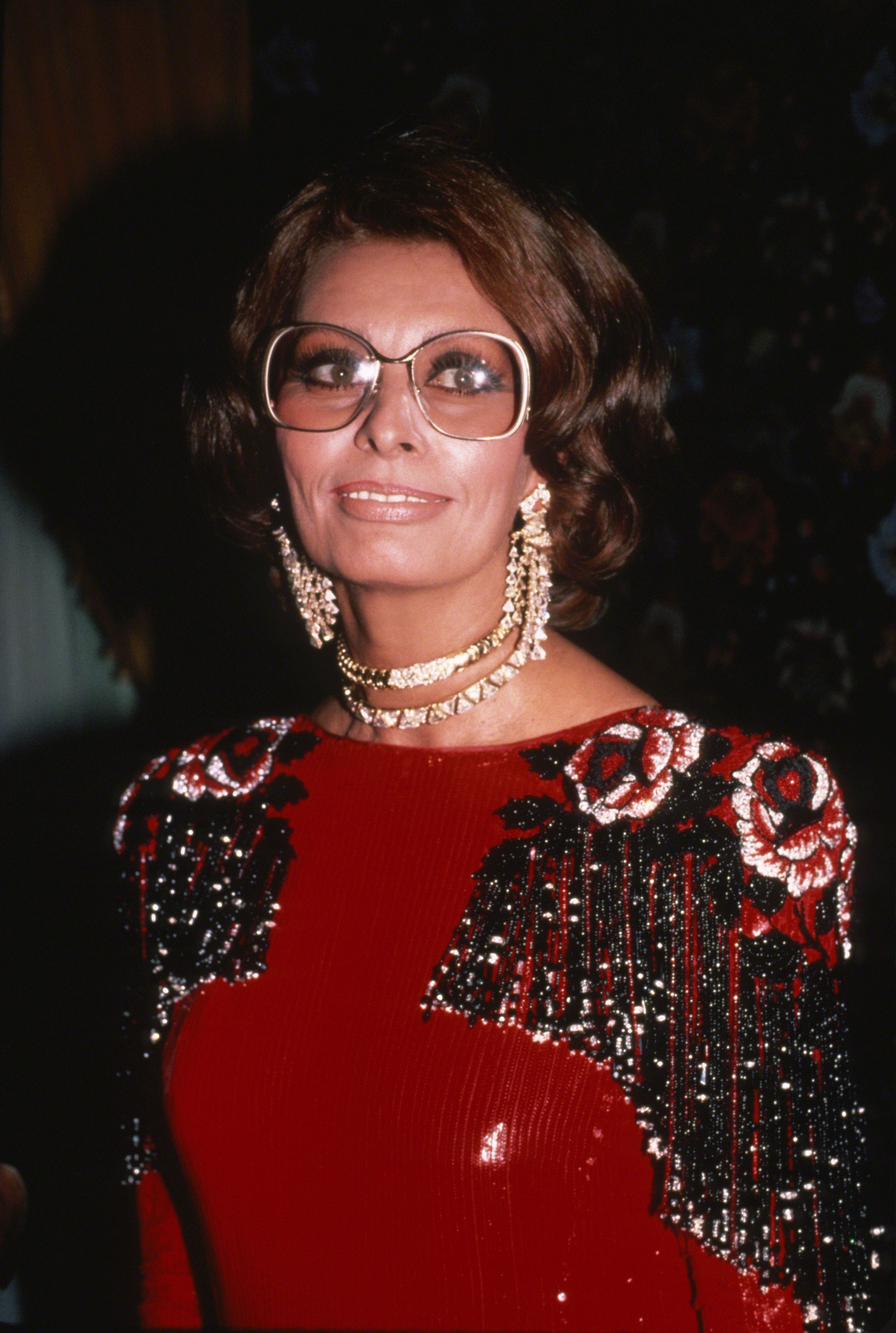 Sofía Loren en 1983 en Nueva York.