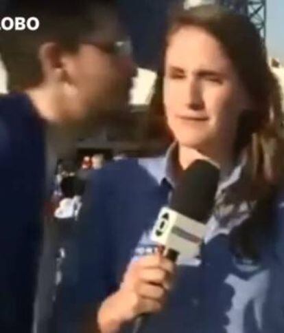 Una periodista agredida en directe durant el Mundial de Rússia.
