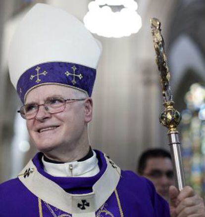 El arzobispo de Sao Paulo, el cardenal Odilo Scherer, ayer en Sao Paulo.