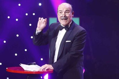 El presidente de la Academia de Cine, Antonio Resines, durante su discurso.