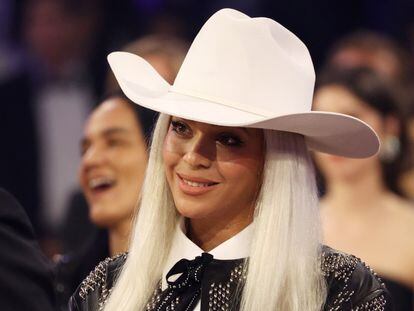 Beyoncé, en los premios Grammy celebrados en Los Ángeles, California, el 4 de febrero.