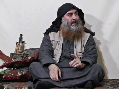 Imagen del vídeo de Abubaker al Baghdadi.