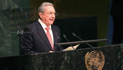 Raúl Castro, en la Asamblea de la ONU.