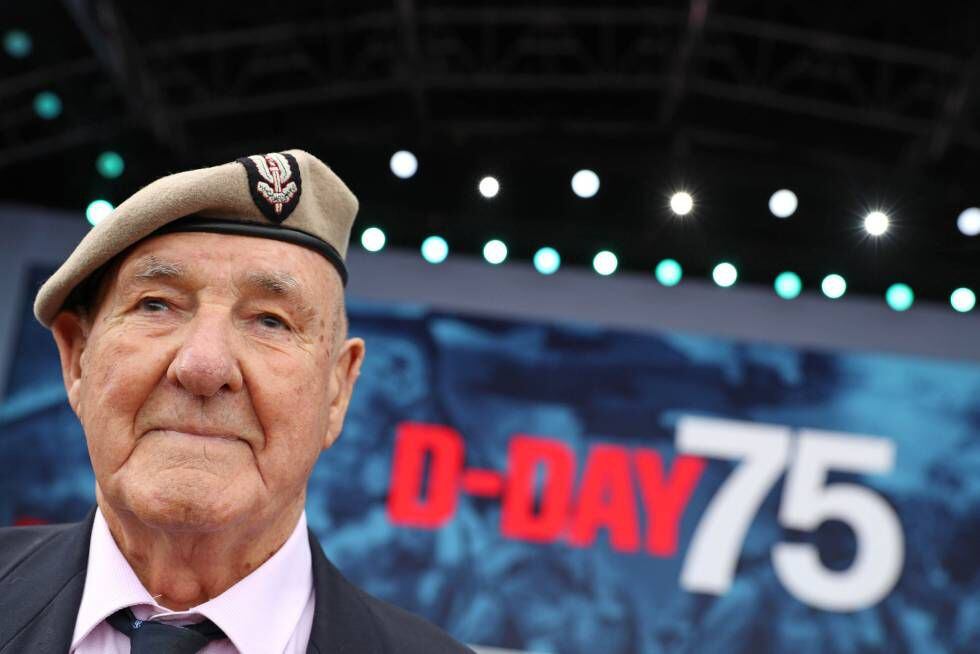 El veterano británico Berti Billet este miércoles en el aniversario del Día D en Portsmouth (Reino Unido).
