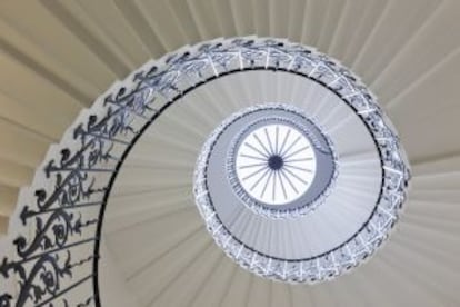 La hipnótica Tulip Staircase de la Queen's House de Greenwich, en Londres.