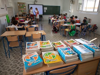 Colegio José María del Campo en Sevilla, centro que dispone de un banco de libros gratuitos.