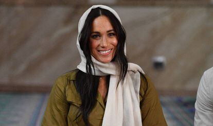 Meghan Markle, en la mezquita Auwal en Ciudad del Cabo, Sudáfrica.