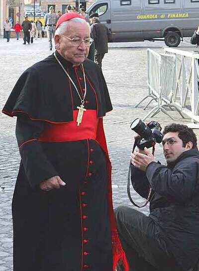 El cardenal Rosalio Castillo, fotografiado en el Vaticano.