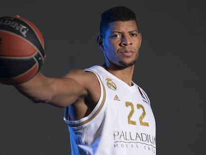 Walter Tavares, en la ciudad deportiva de Valdebebas