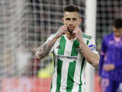 Rub&eacute;n Castro festeja su gol ante el Legan&eacute;s. 