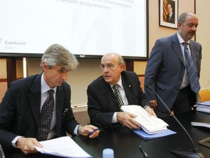 De izquierda a derecha. Josep Maria Argimon, Boi Ruiz y Josep Maria Padrosa.