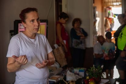 Nieves Padilla, en su casa en Los Llanos de Aridane.