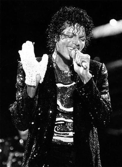Jackson, en 1984, en un concierto de la gira 'Victory tour'