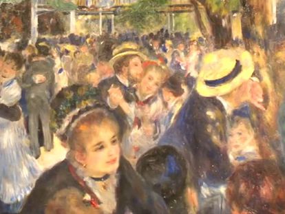 La 'Bal du Moulin de la Galette' de Renoir en la exposición de Mapfre de Barcelona.