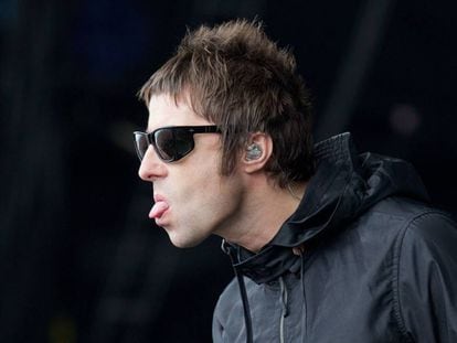 Liam Gallagher durante un concierto junto a su banda Beady Eye en Glastonbury en 2013.