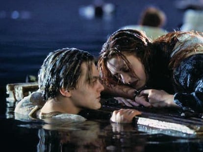 Leonardo DiCaprio, como Jack Dawson, y Kate Winslet, como Rose Dewitt Bukater, en ‘Titanic’.