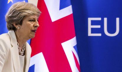 La primera ministra, Theresa May.