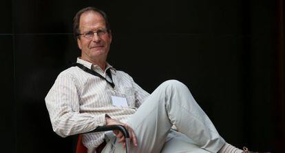 El científico Peter Lawrence, hace unos días, durante la entrevista en Madrid.