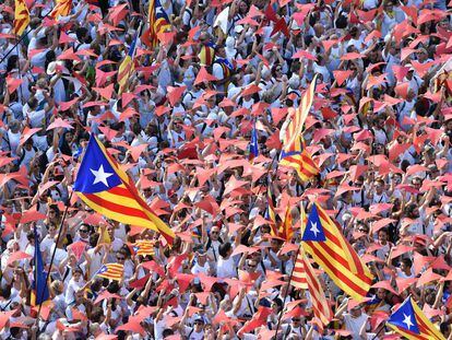 Manifestación de la Diada celebrada el 11 de septiembre de 2015.