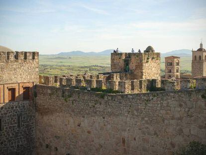 Vistas desde el castillo de Trujillo, en la provincia de Cáceres.