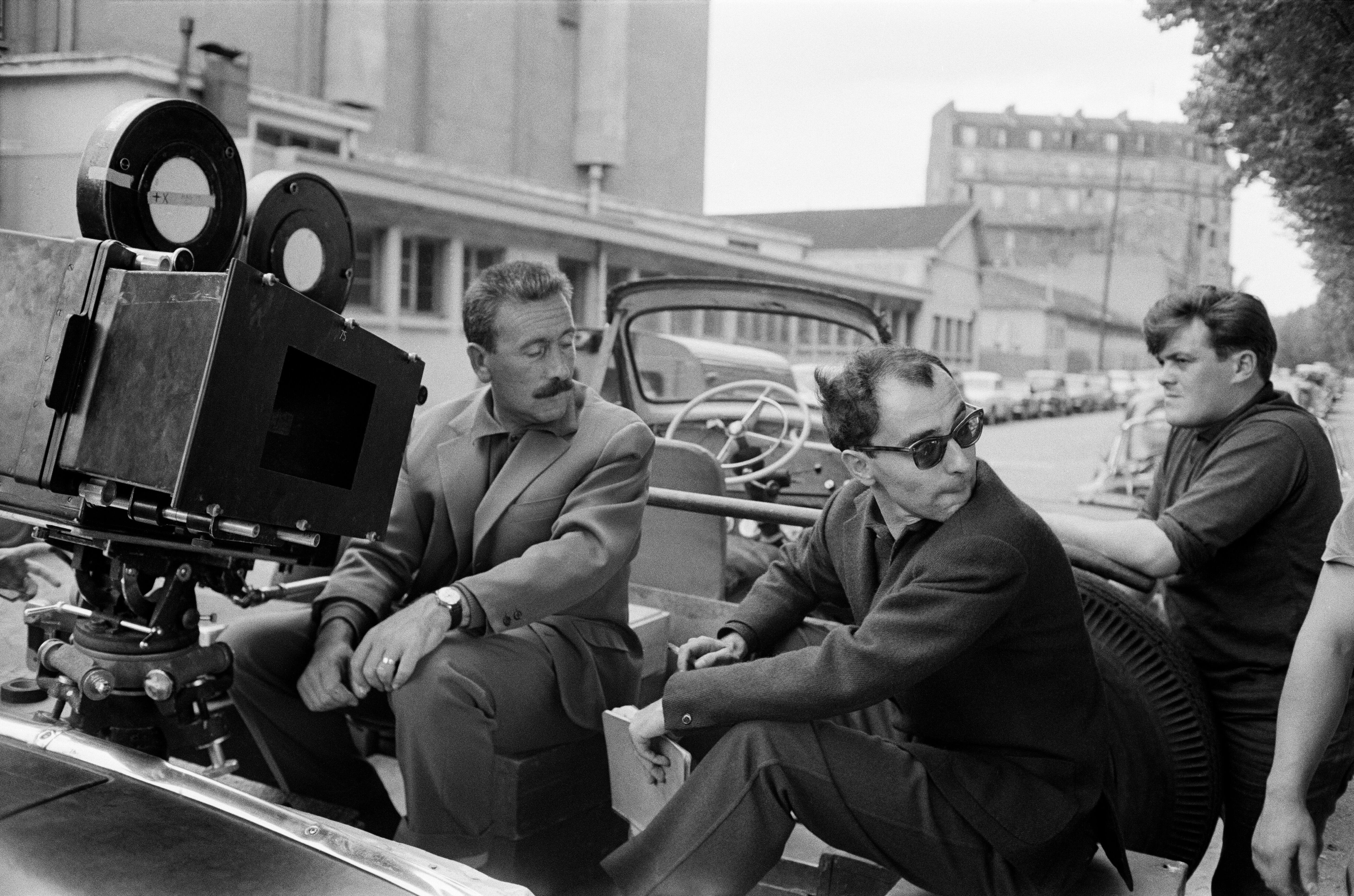 Jean-Luc Godard,  durante el rodaje de ‘Alphaville’ en París, en 1965.
