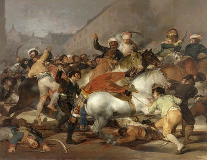 Cuadro titulado ‘El dos de mayo de 1808 en Madrid’, también llamado ‘La carga de los mamelucos’, de Francisco de Goya.