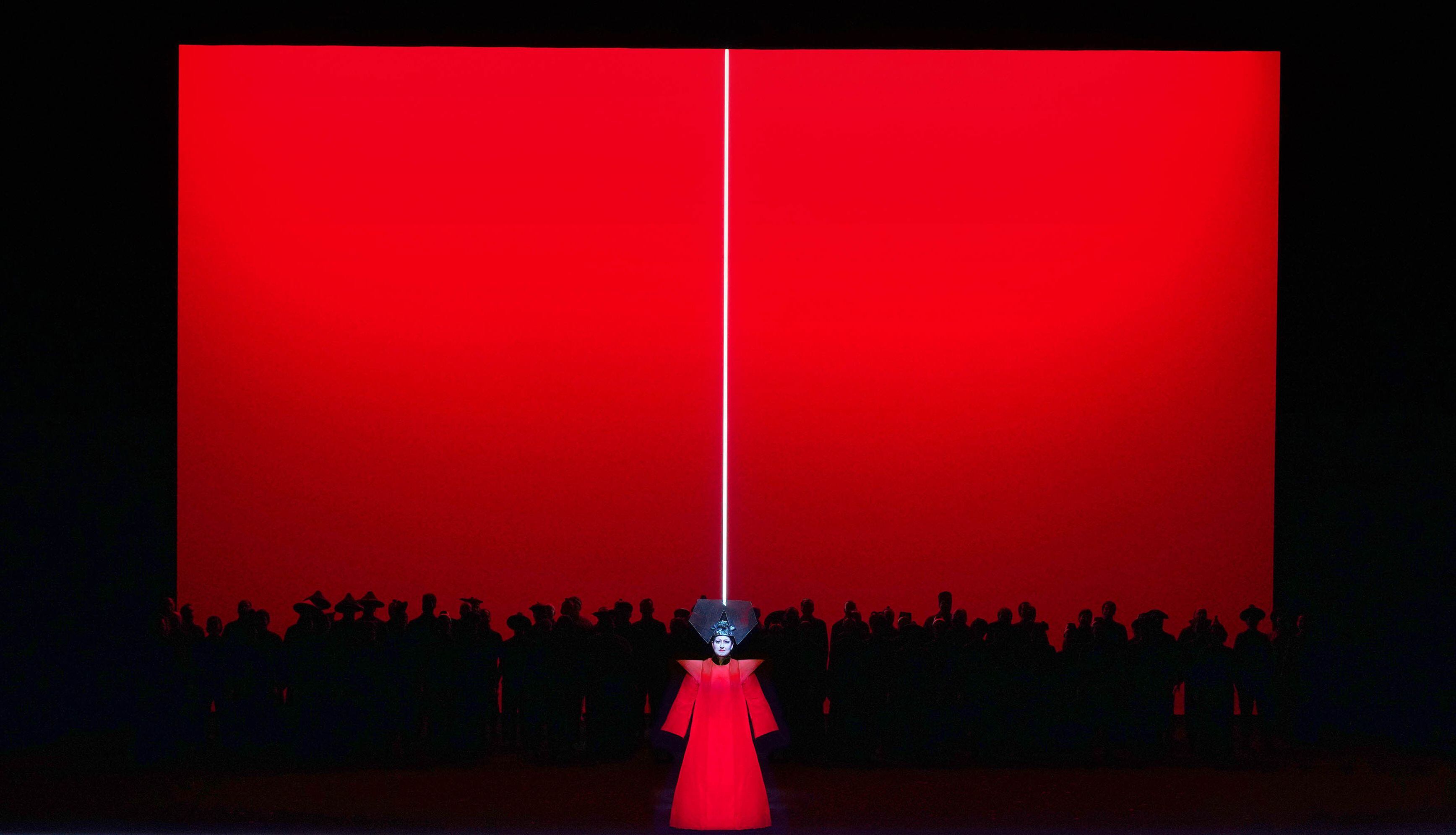 El ‘clímax wilsoniano’ al final de ‘Turandot’ con la soprano Anna Pirozzi, el lunes en el Teatro Real