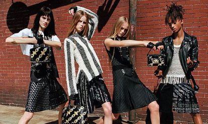 Jaden Smith, a la derecha, en la campaña de Louis Vuitton.