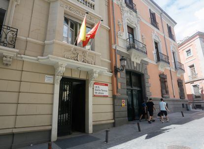 El instituto Santa Teresa de Jesús, en el centro de Madrid.