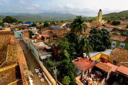 Vista de la ciudad colonial de Trinidad fundada hace 500 años y declarada Patrimonio de la Humanidad por la UNESCO en 1988.