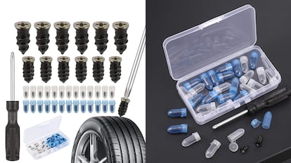 2 Kit Reparación de Neumáticos, Kit Pinchazos Moto, Repara Pinchazos Coche,  Pegamento Impermeable para Neumáticos de Reparación Rápida - Sellador de  Neumáticos para Motocicletas/Camiones/Coches -120ml : : Coche y  moto