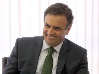 El candidato del PSDB Aécio Nieves.