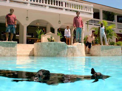 Una escena del primer episodio de &#039;Mad Dogs&#039;