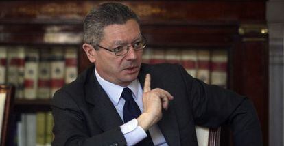 El ministro de Justicia, Alberto Ruiz-Gallardón.