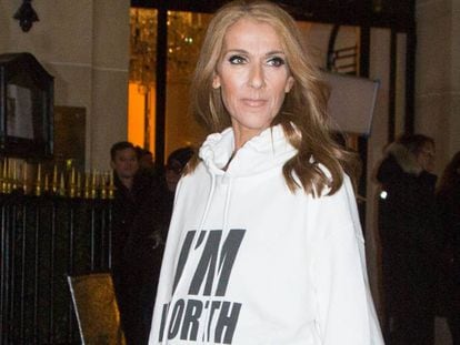 Céline Dion en París, el 30 de enero.